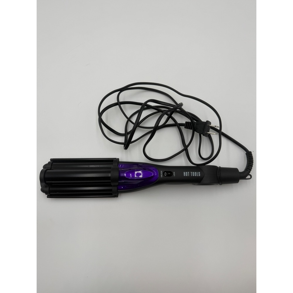 Hot Tools Deep Waver 2179 Professional Hair Styling Iron crimpBlack Purple Works
